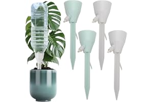 CATOR 4 Stück Pflanzenbewässerung Automatischer Sprinklerfür Zimmer- und Gartenpflanzen, Tropfbewässerungsset, geeignet für Blumentöpfe, einstellbares automatisches Tropfbewässerungssystem