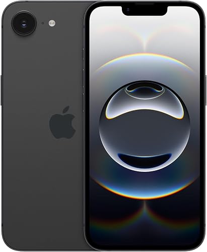 Apple iPhone 16e, 128GB, Black (Renewed)