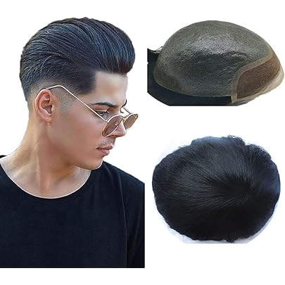 Sistema Di Sostituzione Capelli Toupee Da Uomo Duro Fine Mono Polipelle - Foto 2
