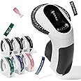 Goknu Embossing Label Maker Machine with Tape, E975 3D Portable Embossed Label Printer Machine, Inkless Omega Home Embosser Handheld, Omega S Vintage Label Maker for Kitchen Office Home-Black