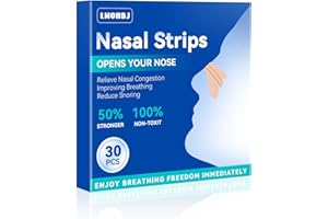 LMOHBJ 30 Stück Nasenpflaster Schnarchen, Nose Strips Nasal Strips Verbesserter Typ Nasenpflaster Besser Atmen Gut Anti-Schnarchen, Nicht Schnarchende Pflaster Verbessern die Atmung (Braun) (Braun)