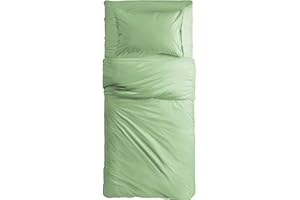 MAXIME MAISON - Set Lenzuola Letto Singolo Cotone Estive, Completo Letto Singolo Cotone con Federa Tinta Unita, Lenzuolo 100% Puro Cotone Anallergico, Biancheria da Letto Manifattura Made in Italy