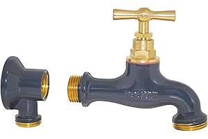 Boutté Kit Robinet de Jardin et Applique, Ardoise