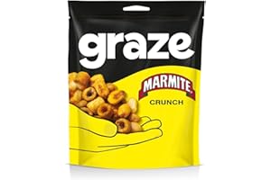 GENERIC Marmite Crunch Snack Pack, Graze, 100g Bags, Mariner Flavour, fibre-ful deliciousness, Packed with veg, High in fibre, No artificial colours, flavours or preservatives, Suitable for vegetarians