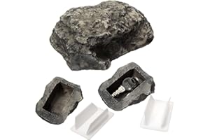 KXUSW Piedra Esconder Llaves-Piedra para Esconder Llaves Exterior-Escondites y Secretos-Caja Fuerte Camufladas-Piedra Guarda Llaves-para Guardar Llaves y Llaves de Repuesto