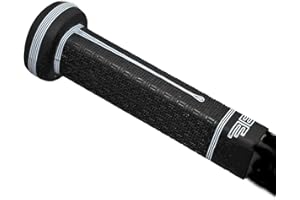Buttendz Sentry Grip de Remplacement pour Bâton de Gardien de Hockey - Contrôle Précis pour Les Gardiens avec Bouton Surdimensionné, Texture Améliorée et Grip de Hockey Premium (Noir, Goutte Blanche)