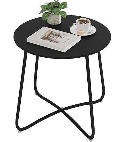 Bijzettafel HD Living Aluminium Gold 30 x 30 x 70 cm (set van 2