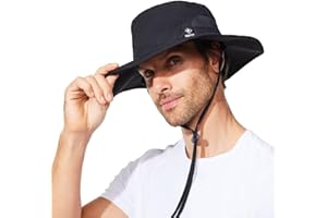 G GIEPHT Wide Brim XL Extra Large Big Head Plus Size Oversized Sun Protection Bucket Hat Strap String Fishing Hiking Men and Women