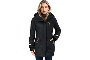 berydale Winterjacke Damen Parka I Warme Übergangsjacke Damen I Atmungsaktiv, Wind- und Wasserdicht I Wintermantel mit Thermowattierung