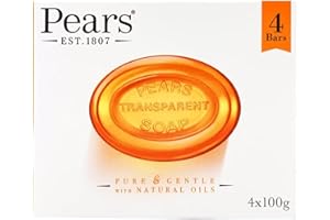 6 x Pears Amber Transparent Soap 100g – Pure & Gentle Skincare Bar with Natural Oils