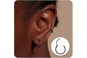 MILACOLATO G23 Pendientes de Aro Titanio Para Mujeres Hombres Adolescentes Grado de Implante Hipoalergénicos Ligeros Pendientes de Aro Pequeños