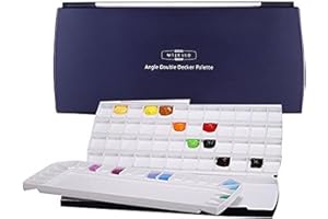 Mijello Palette Aquarelle MWP-1772 hermétique à Double étage 72 puits 370 x 180 x 30 mm