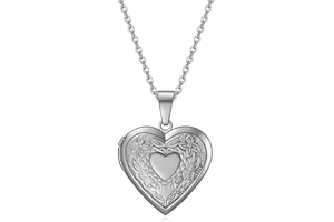 Jancosta Silver Plated Heart Locket with a Gift Box
