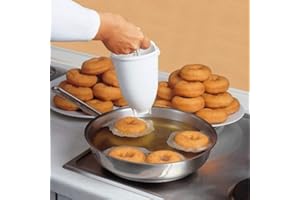 QUEENBAR Leikance Moule à beignets en plastique - Distributeur de pâte à donuts pour gâteaux - Outils de cuisson à la maison