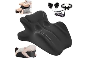 Sleeping Ergonomic 27° Angle Memory Foam Wedge Pillow,Waterproof & Portable,Multi-Functional Lounger Cushion,Lumbar Neck Supp