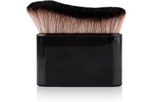 självborste Kabuki Foundation Body Makeup borstar för ansiktsspray (svart
