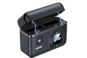 llano EN-EL14 / EN-EL14a Carica batteria rapido da 18 W con 2 USB-C per Nikon D3200 D3500 D3100 D3300 D5600 D5100 D5200 D5300 DF Coolpix P7000 P7100 P7700 Battery con Smart Display Caricabatterie