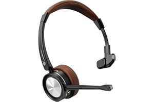 MAIRDI Cuffie Bluetooth con microfono Noise Canceling, cuffie wireless con dongle Bluetooth integrato per PC, computer, cuffie wireless per cellulare CallCenter Ufficio Zoom Microsoft Teams Skype Chat