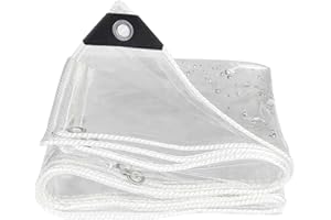 MMCUBE Bâche Transparente étanche 0.5m,1m,1.5m,2m,2.5m,3m,3.5m,4m,4.5m,5m Bâche armée de Protection en Plastique auvents de Jardin Extérieur,Épaissie 0.35mm/14milil (Size : 0.5x1.5m)