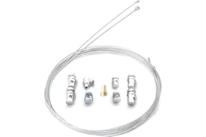 ERHUO 2 pezzi 2 m acciaio frizione acceleratore cavo freno universale moto acceleratore kit di riparazione cavo universale frizione freno acceleratore kit di riparazione