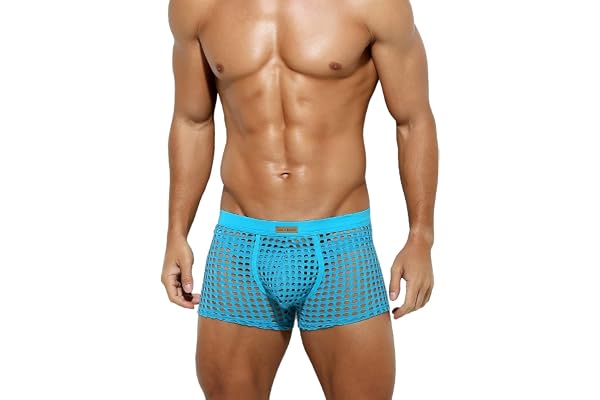 Mauro Kane Boxer Homme Sexy Calecon Transparente sous-vêtements Mesh Lingerie Sexy Homme