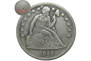 FKaiYin Historic ​ Eagle Old Coins-1849 US Hobo Nickel One-Dollar Morgan Dollar Coin- American Commemorative Old Coin Gift for Dad/Friend/Husband Future experience