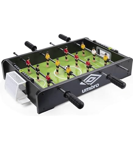 HOMASIS Table Multi-jeux 2-en-1 En Bois – Baby-foot Et Air Hockey – Pour Enfants Dès 4 Ans – Idéale Pour Salon, Bar, Fête – Accessoires Inclus Et Montage Facile