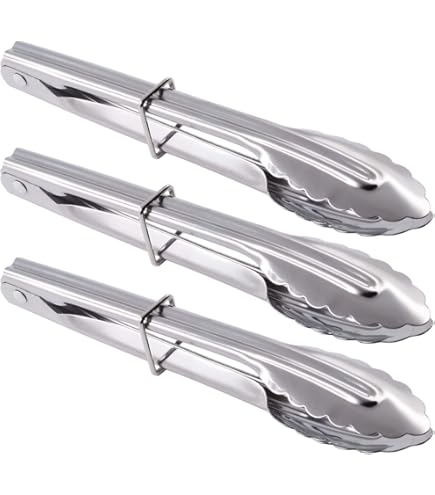 4 Stainless Steel Ice Tongs Sawtooth For Ice Bucket Cubes Sugar Bar Coffee Serving Food 87483389