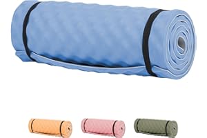 Highlander Foam Roll Camping Mat - Lightweight, Durable Sleeping Mat Perfect for Camping, Hiking and Fishing - 38mm Thick - Comfortable, Compact and Portable Ideal for Travelling
