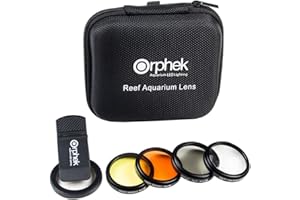 ORPHEK AQUARIUM LED LIGHTING Orphek Objektiv – 2020 Kit für Smartphones – 4 enthalten: Makro, CPL 37 mm polarisiert, 15.000 K Orange, 20.000 K Gelb – für alle Smartphone-Modelle: iPhone, Samsung, Google Pixel, Tablets und mehr.