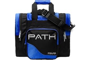 Pyramid Path Pro Deluxe Bowlingball-Tragetasche, für einen Bowlingball, ein Paar Bowlingschuhe bis zu 15 Herren-Schuhe und Zubehör
