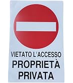 Acuxiaza 2 Cartelli 'Proprietà Privata' In Alluminio 30x20cm, Riflettenti, Con Fori, Impermeabili, Per Esterno
