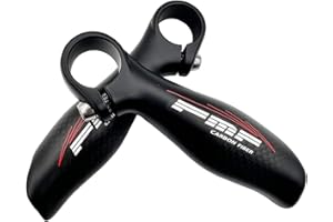 UPANBIKE Bar en Fibre de Carbone vélo termine 22.2mm 7/8" avec Bar Ends Plugs