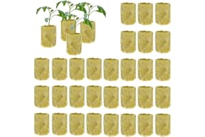 Niaciswe Propagation de Laine de Roche Propagation sous-Libre 50 Pièces Propagation de la Laine de Roche Rockwool Cube Bouchon de Plantes en Laine de Roche Cube de Laine de Roche Laine de Roche Bloc