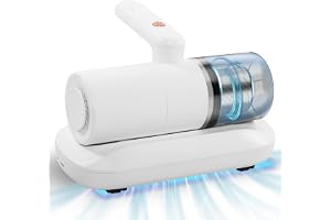 TDOO Mite Remover, Foldable Mattress Vacuum Bed Vacuum Cleaner with 16Kpa Suction HEPA Filter UV-C Light & Pulsation Pad, 500W, Deep Cleaner Effectively Clean Up Bed, Mattresses, Sofa