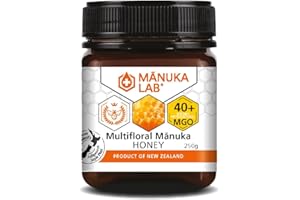 Manuka Lab Certified MGO 40+ Manuka Honey 250g - Pure and Nourishing Natural Energy Booster, Authentic and Premium Quality Honey from New Zealand, Alternative to Sugar