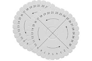 JIAKALAMO Disques de tressage à Main, Planche de tressage Ronde, disques de Cordon de Perles, Plaque de Fabrication de Bijoux, 2 pièces(Rond/2pc)