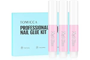 TOMICCA Zestaw kleju do paznokci, 10 x 2 g