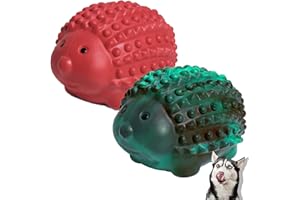 Babezdog Juguete Masticable para Perros Pack de 2 Juguete Interactivo Chirriante para Masticadores Agresivos Juguete de Goma Natural Indestructible para Perros Grandes y Medianos