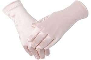 Ever Fairy Niñas vacaciones boda Pageant blanco satén guantes princesa guante