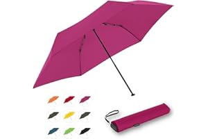 Doppler Taschenschirm Zero,99 Flat I Ultra leichter Regenschirm I Kleiner Schirm I Mini Regenschirm I Leicht zu Öffnen I Flach & kompakt I Taschenregenschirm windproof