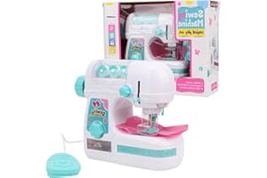 CAIQINLEN Sewing Machine Toy,Electric Sewing Machine Toy Barbie Sewing Machine And Doll Childrens Sewing Machines For Beginners,Smooth Surfaces Portable for Toddlers Adults Kid Kindergarten Children