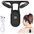 JUJNE Intelligent Pose Corrector, Vibration Reminder Portable, Upright Go Posture Trainer, Used For Body Correction,Black