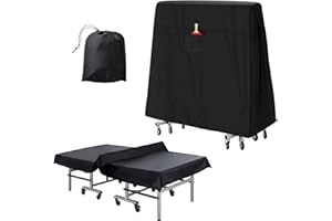 STARBRILLIANT Ping Pong Table Cover - Premium Waterproof & UV Resistant Cover for Table Tennis, All-Weather Protection Indoor/Outdoor, Fits Universal 9x5 FT Tables