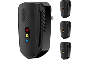 PESTOPULSE 2025 Upgrade Ultrasonic Pest Repeller, 4PCS Powerful Mouse Repellent Plug In Pest Control - Effective Against Mice, Rats, Mosquitoes, Spider, Moths