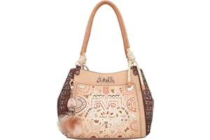 Anekke - Bolso Tote de Mujer - Bolso de Hombro de Polipiel para Mujer con Asas Trenzadas y Cierre Cremallera Menire - Accesorios y Complementos Mujer - 34 x 25 x 14 cm