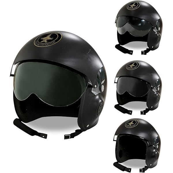 Casco Medieval Niño Smiffys Casco Top Gun Maverick Deluxe, Azul