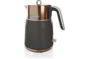 Morphy Richards Signature Opulent Jug Kettle, 1.5L, 3KW Rapid Boil, Removable Filter, 360 Cordless Base, Steel Body, Copper, 100742