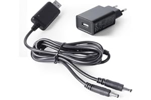 Clemas 8,4 V, 600 mAh*2 caricabatterie USB, cavo di ricarica standard UE per batterie agli ioni di litio ricaricabili da 7,4 V in guanti, calze e berretti riscaldati