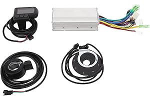 BuyWeek Kit de Contrôleur de Moteur sans Balais, 36V 48V 500W 22A Kit de Contrôleur sans Balais Compteur d'Affichage EN06 Kit de Conversion de Vélo Électrique